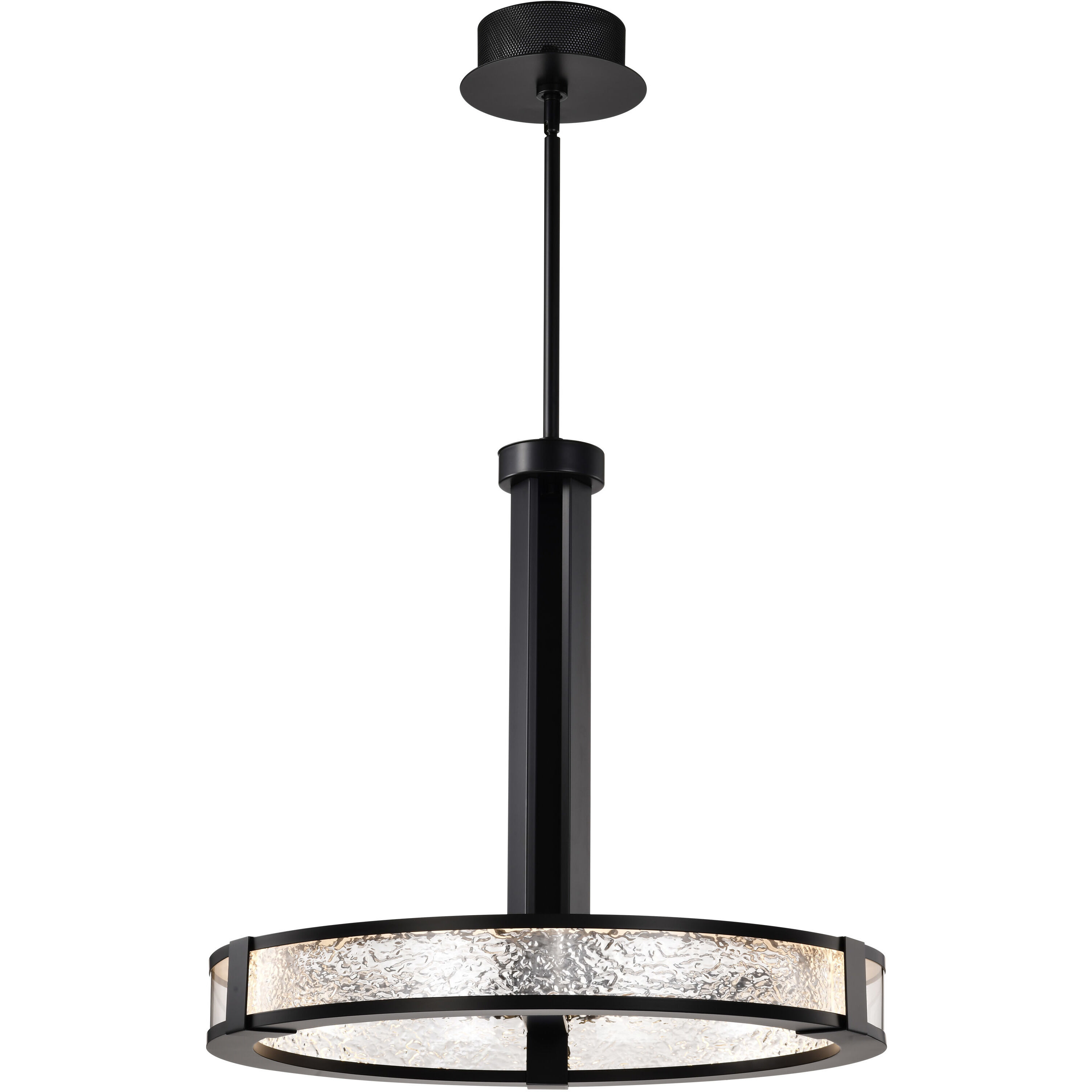 Darrow LED 24 inch Matte Black Pendant Ceiling Light