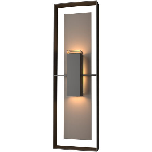 Shadow Box 2 Light 34 inch Coastal Oil Rubbed Bronze and Coastal Dark Smoke Outdoor Sconce in Coastal Oil Rubbed Bronze/Coastal Dark Smoke, Tall