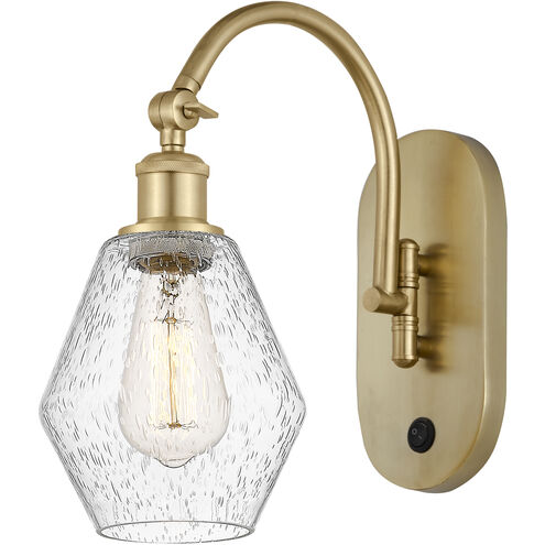 Ballston Cindyrella 1 Light 6 inch Satin Gold Sconce Wall Light in Incandescent, Seedy Glass
