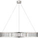 Chapman & Myers Iterna LED 40 inch Polished Nickel Ring Chandelier Ceiling Light in Crystal