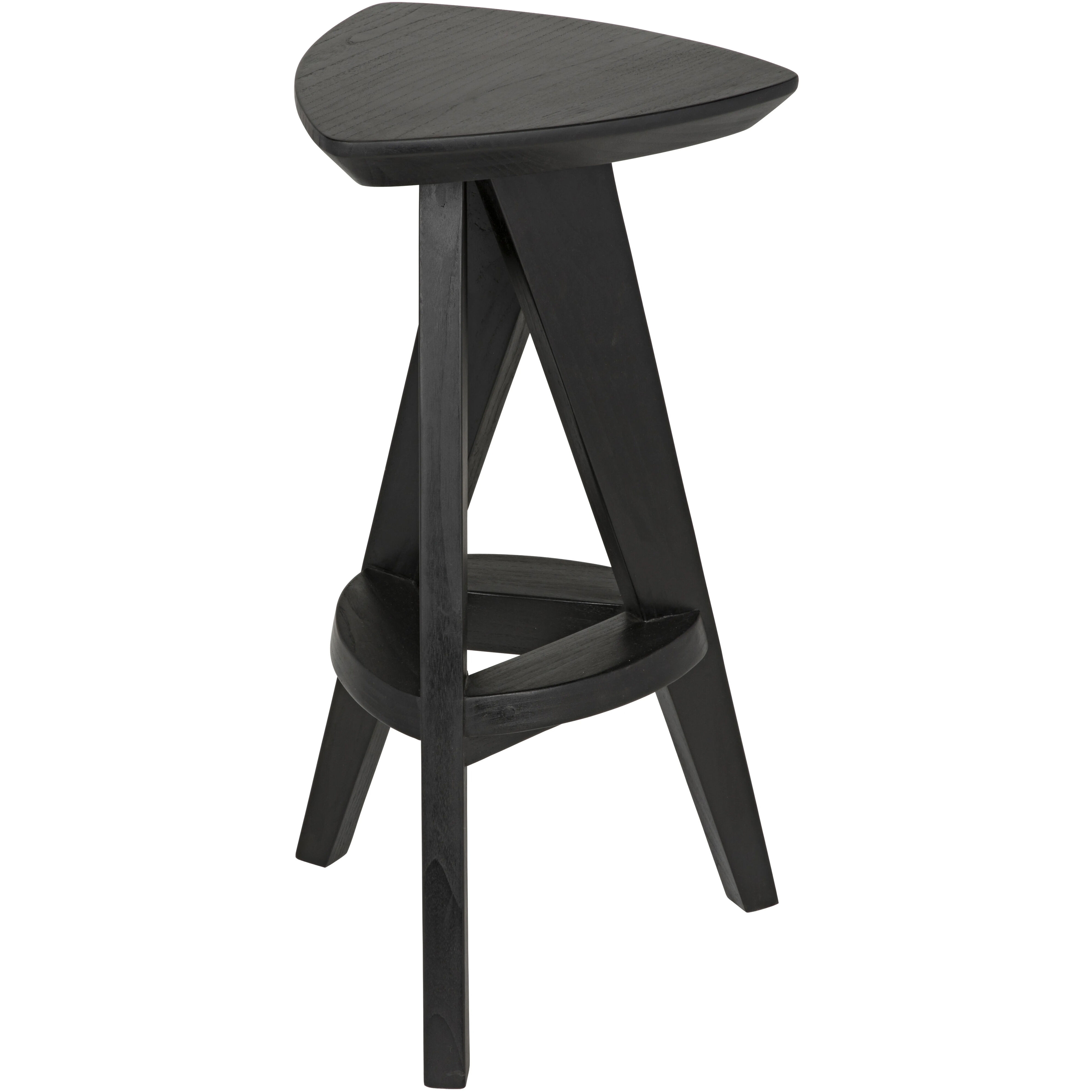 Twist 26.5 inch Charcoal Black Counter Stool