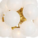Shine 17 Light 33.75 inch Natural Brass Chandelier Ceiling Light in Swirl Glass