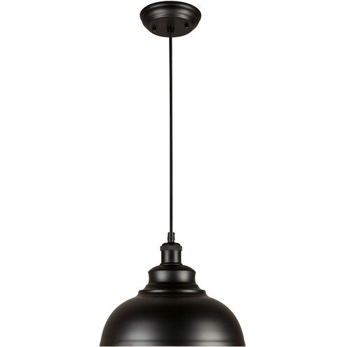 Walton 1 Light 12 inch Black Cord-Hung Metal Shade Mini Pendant Ceiling Light