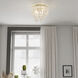 Elsa LED 16 inch Natural Brass Flush Mount Ceiling Light