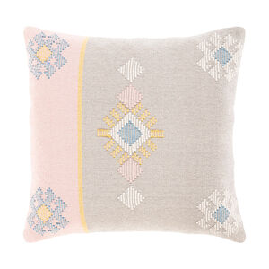 Zakaria 18 X 18 inch Cream/Saffron/Bright Blue/Pale Pink/White Pillow Kit, Square