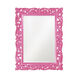 Chateau 42 X 31 inch Glossy Hot Pink Wall Mirror