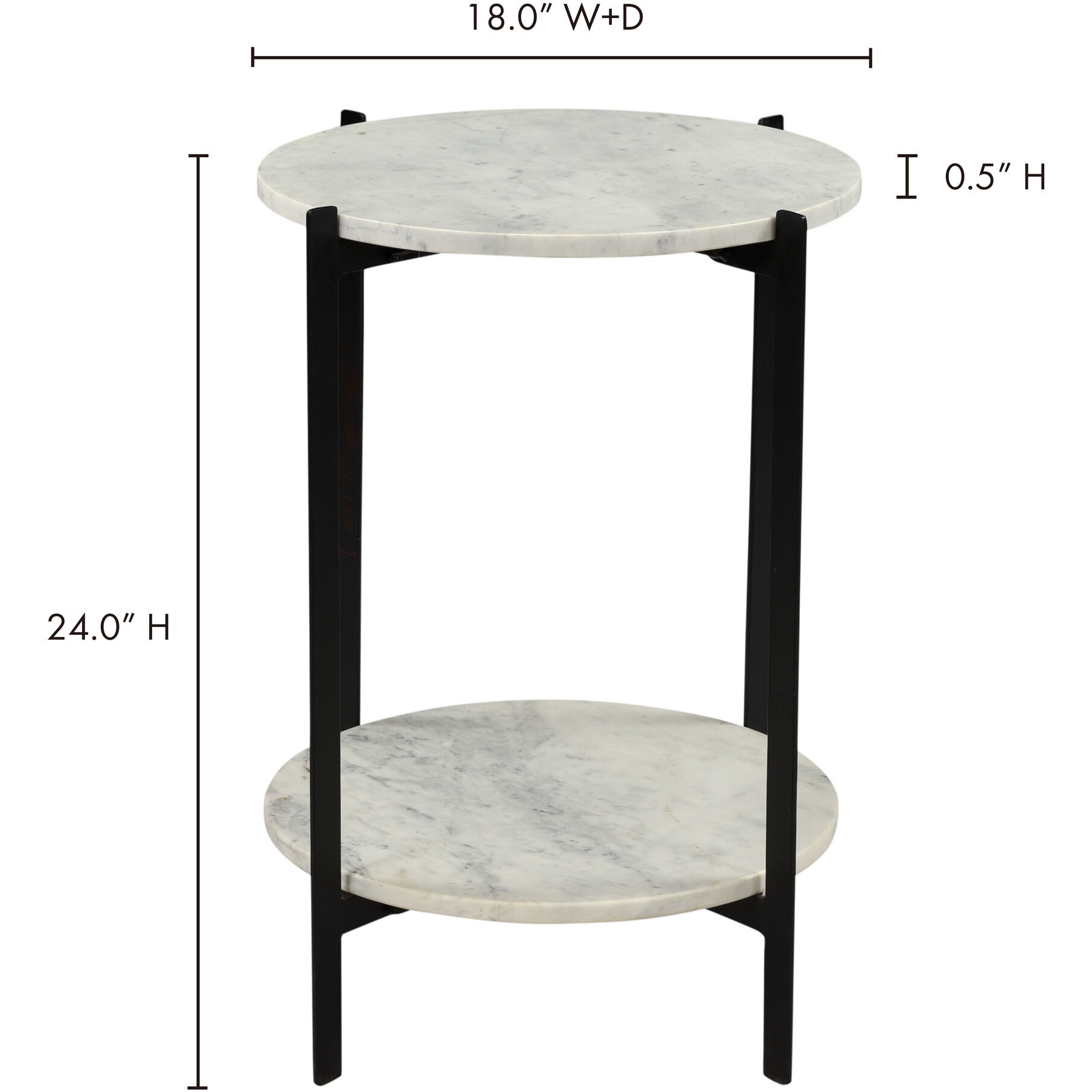 Melanie 24 X 18 inch White Accent Table