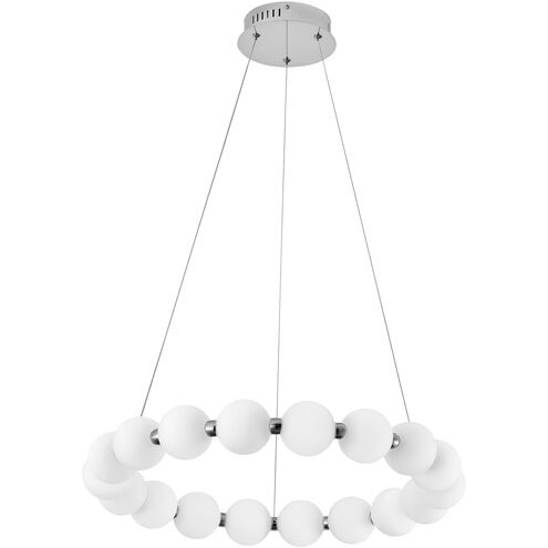 Shelby LED 24 inch Polished Chrome Chandelier Ceiling Light