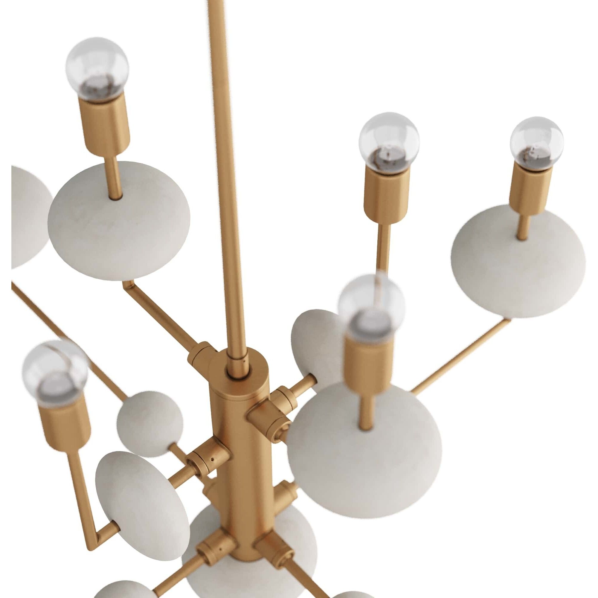 Vista 8 Light 36 inch Antique Brass Chandelier Ceiling Light