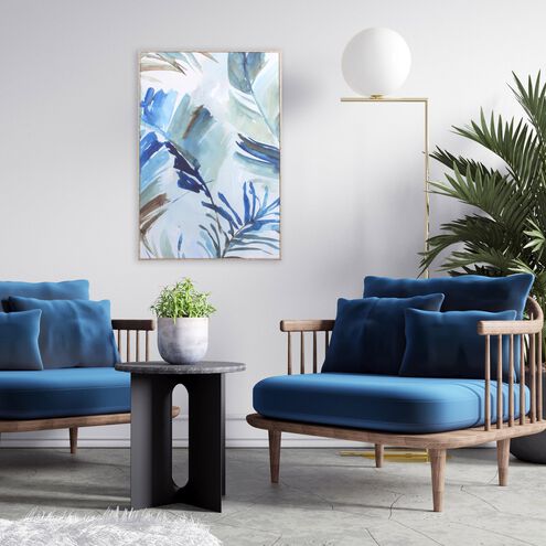 Blue Tropical Heat 36 X 24 inch Non-Glass Framed Art