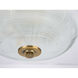 Archie 2 Light 12.38 inch Vintage Brass Flush Mount Ceiling Light