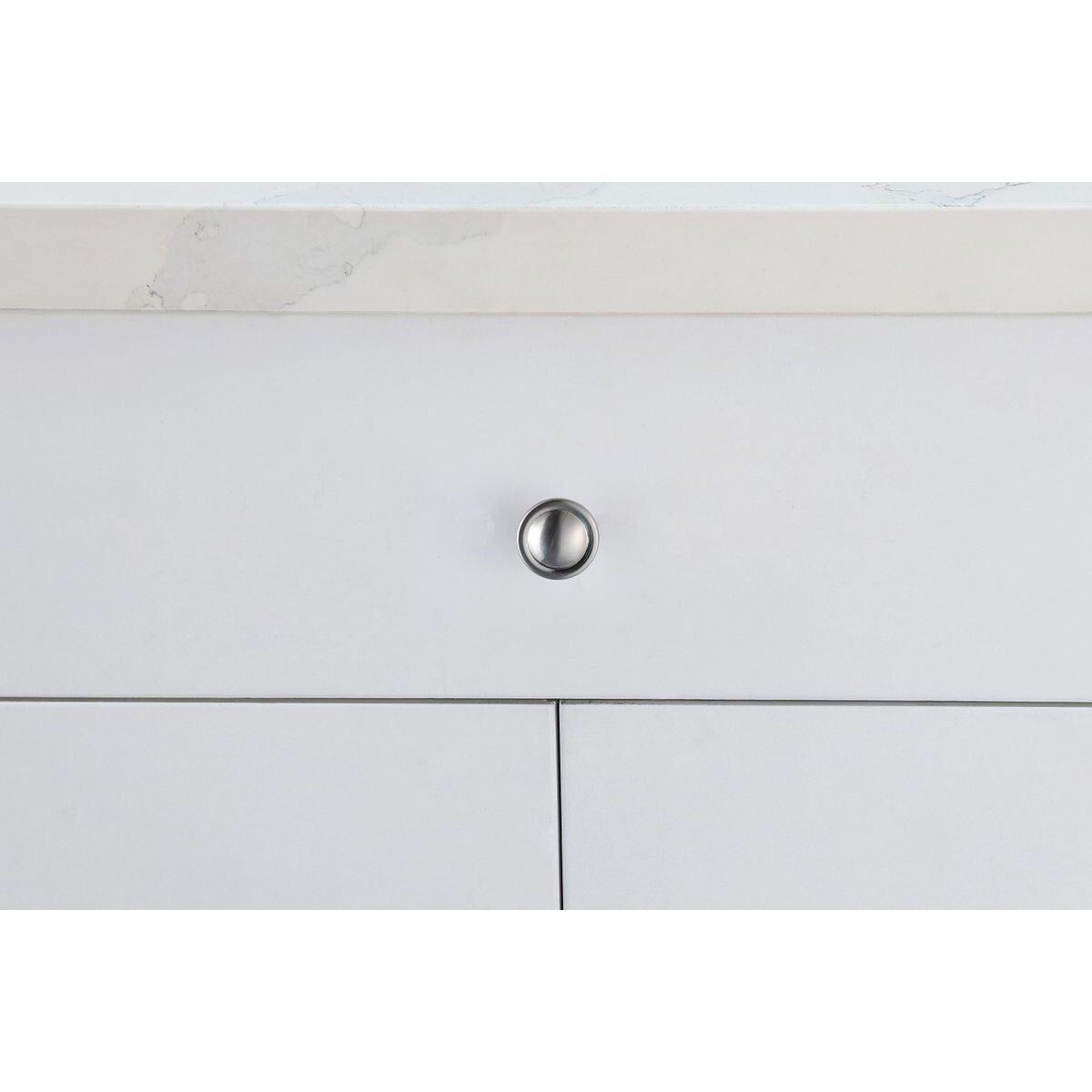 Garlande Brushed Nickel Hardware Cabinet Knob, Set of 10