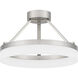 Cohen 15.75 inch Brushed Nickel Semi-Flush Mount Ceiling Light