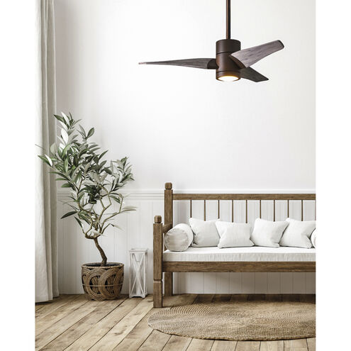 Atlas Super Janet 60 inch Textured Bronze with Barn Wood tone Blades Ceiling Fan, Paddle Fan