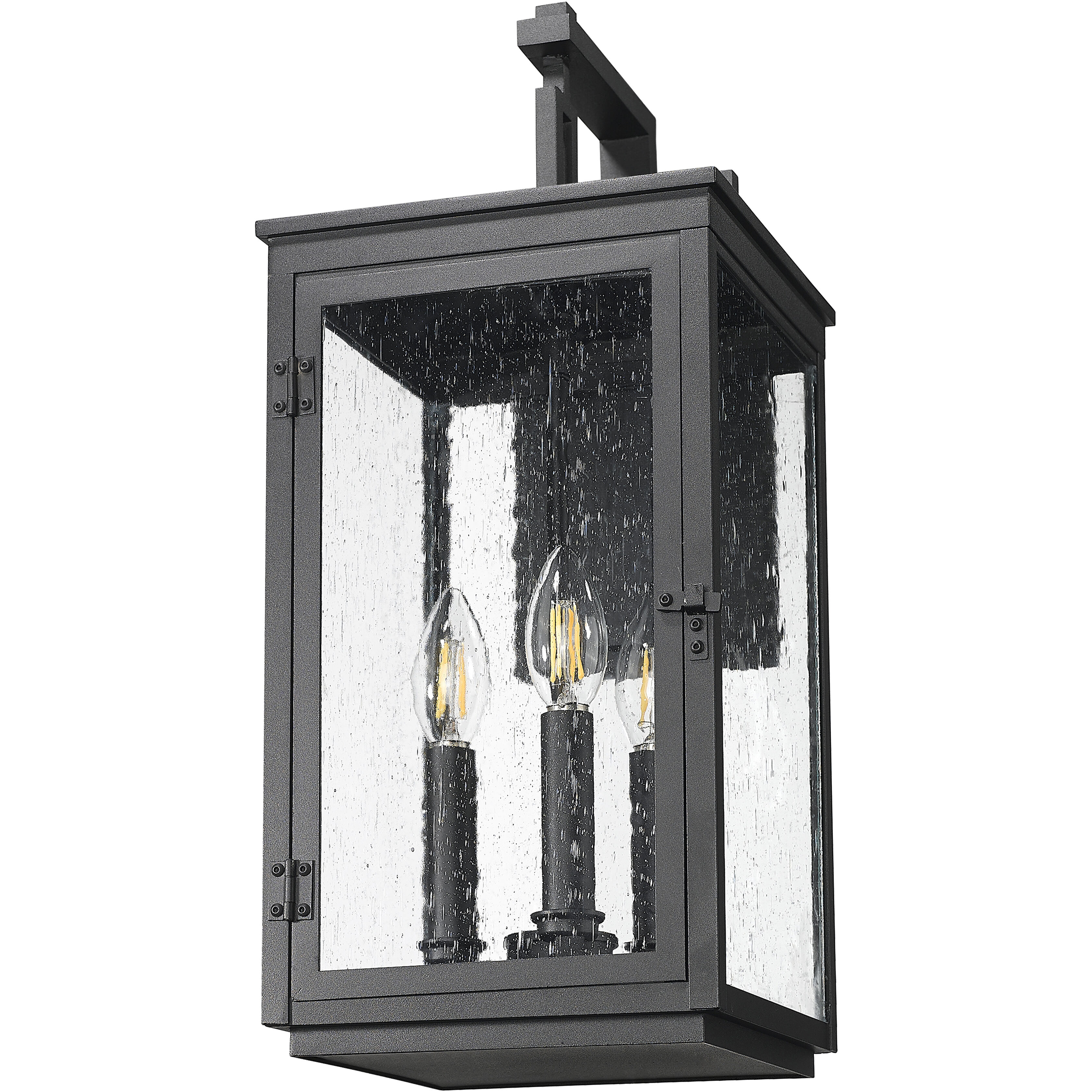 Hartwell 3 Light 19.25 inch Sand Black Outdoor Wall Light