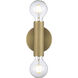 Auburn 2 Light 5 inch Antique Gold Wall Sconce Wall Light