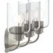 Reines 3 Light 22.75 inch Brushed Nickel Bath Vanity Wall Light