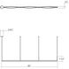 Ola LED 82 inch Satin White Pendant Ceiling Light 