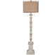 Holcomb 62 inch 60 watt Distressed White Floor Lamp Portable Light