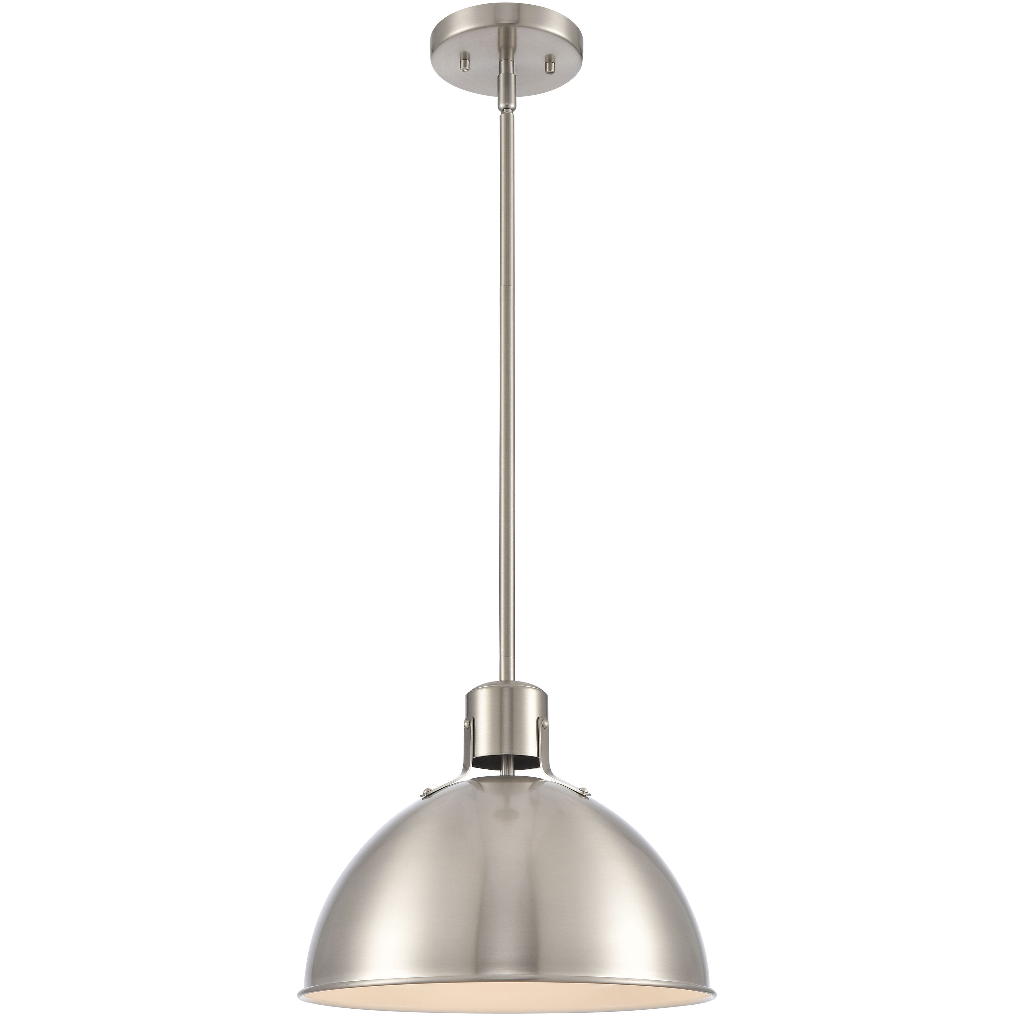 Zayne 1 Light 12 inch Brushed Nickel Pendant Ceiling Light