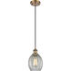 Ballston Eaton LED 6 inch Brushed Brass Mini Pendant Ceiling Light, Ballston