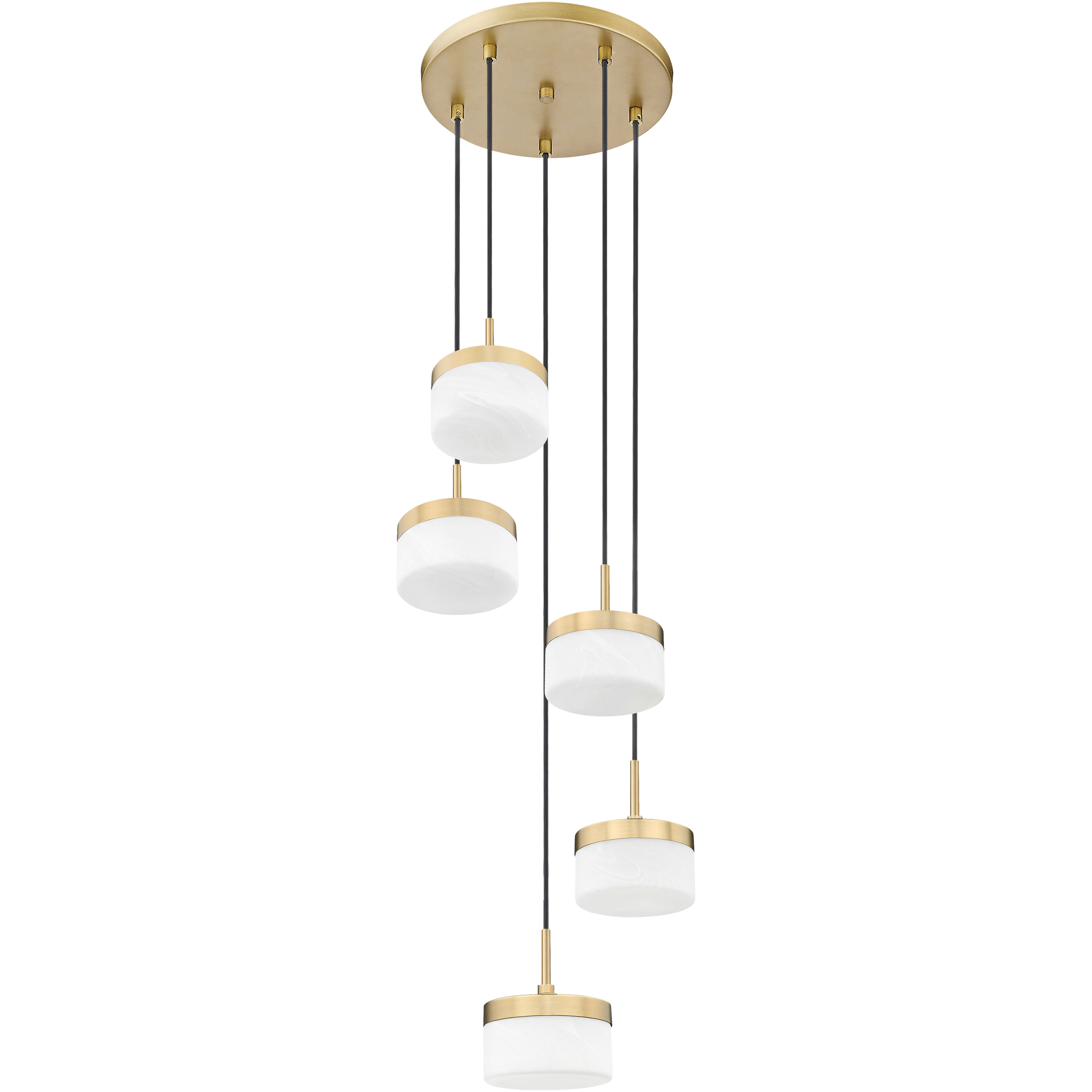 Renaud LED 15.75 inch Modern Gold Chandelier Ceiling Light