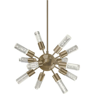 Venka LED 16 inch Vintage Brass Pendant Ceiling Light