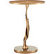 Kadali 16.5 inch Antique Brass Accent Table