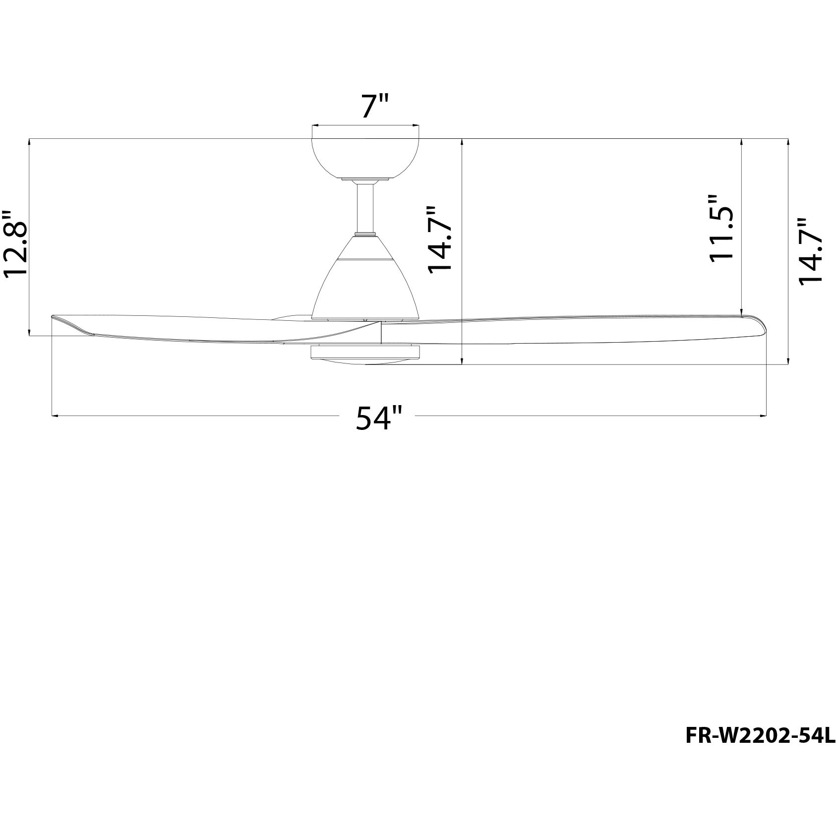 Skylark 54 inch Soft Brass and Matte White with Matte White Blades Downrod Ceiling Fan in Soft Brass Matte White