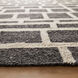 Contemporary Luxe 36 X 24 inch Black/White Rug in 2 x 3