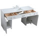 Cooper 60 X 19 X 34 inch White Vanity Sink Set