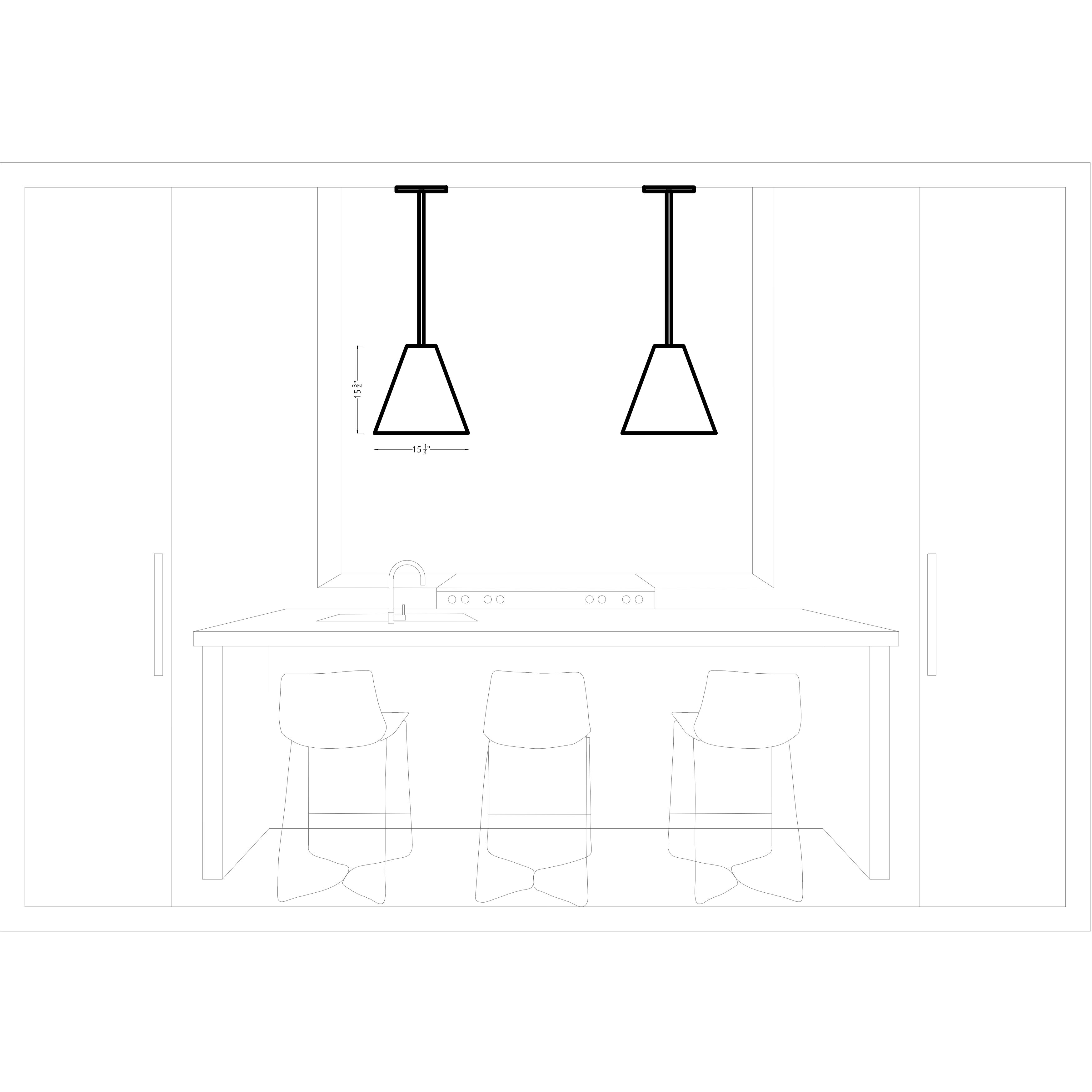 TOB by Thomas O'Brien Gordon Pendant Ceiling Light in Antique Brushed Nickel