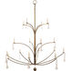 Lowcountry 10 Light Antique Platinum Chandelier Ceiling Light in Medium