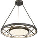 Tribeca LED 28 inch Smoked Iron And Soft Brass Pendant Ceiling Light