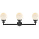 Franklin Restoration Beacon LED 30 inch Oil Rubbed Bronze Bath Vanity Light Wall Light in Matte White Glass, Franklin Restoration
