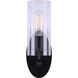 Madison 1 Light 7 inch Black Vanity Light Wall Light