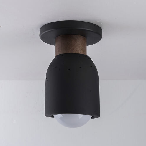 Pompeii 1 Light 4.75 inch Lava and Black Flush Mount Ceiling Light