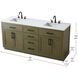 Alden 72 X 35 inch Chestnut Brown Bathroom Vanity Cabinet