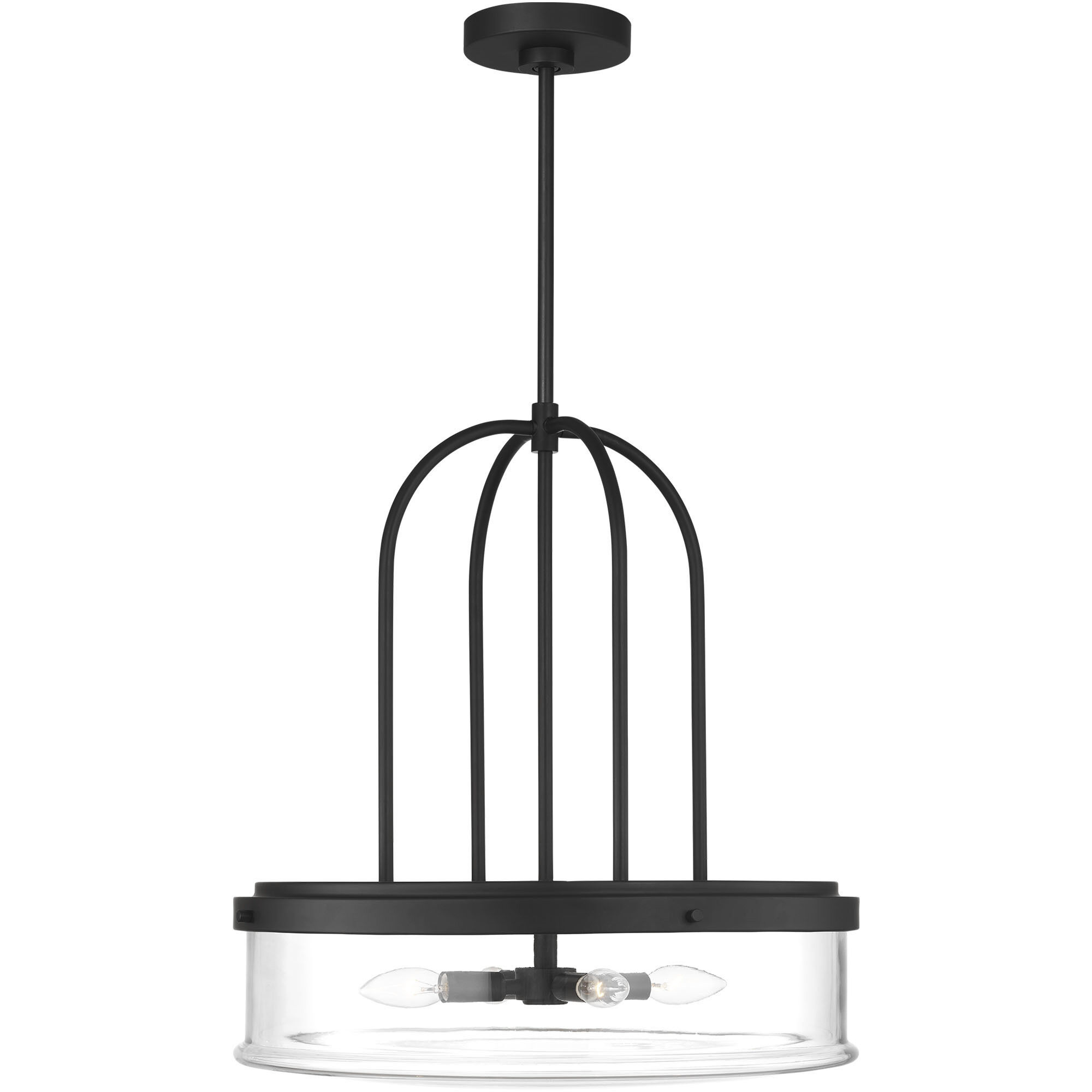 Anders 4 Light 20 inch Midnight Black Pendant Ceiling Light