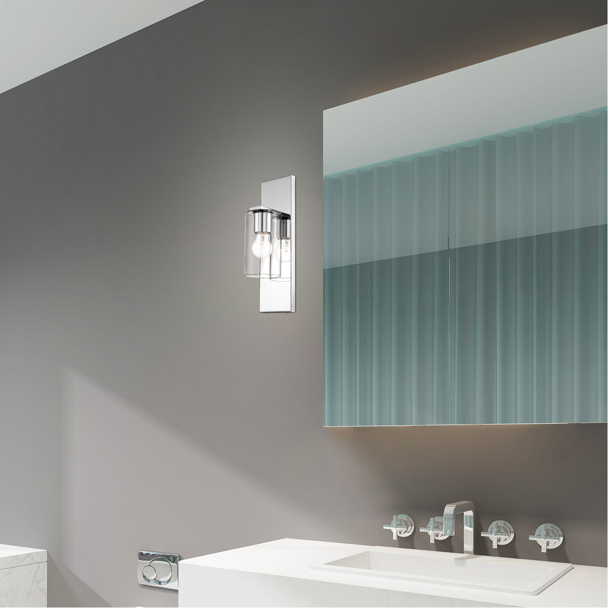 Zurich 1 Light 5 inch Polished Chrome Sconce Wall Light