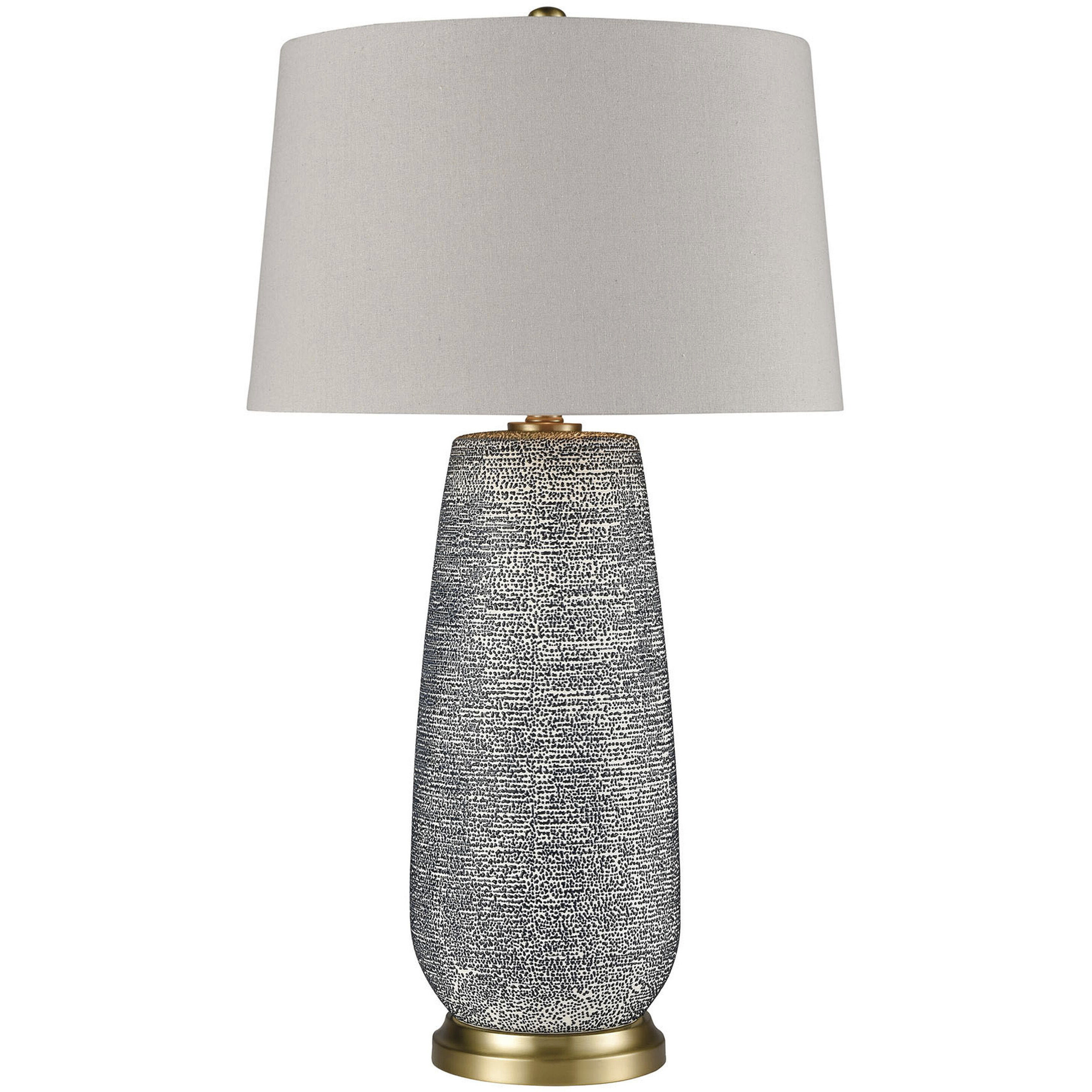 Rehoboth 30 inch 150 watt Navy with Aged Brass Table Lamp Portable Light