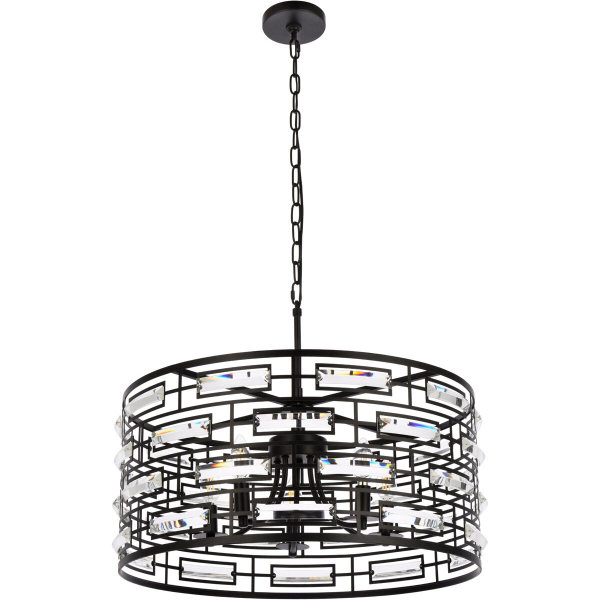 Kennedy 5 Light 24 inch Black Pendant Ceiling Light