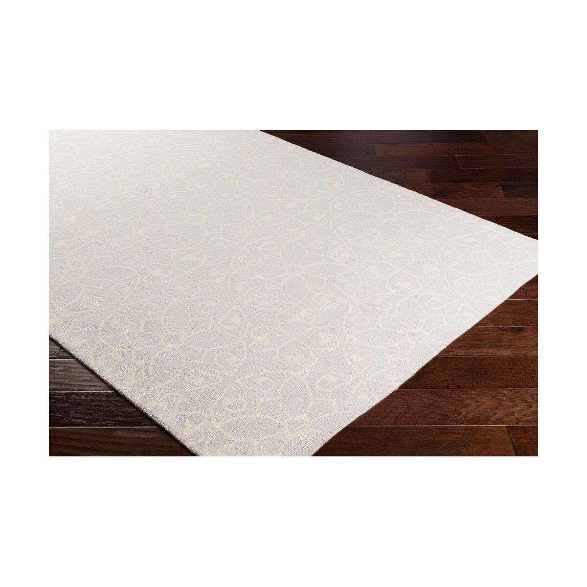 Scott 36 X 24 inch Gray and Neutral Area Rug, Wool