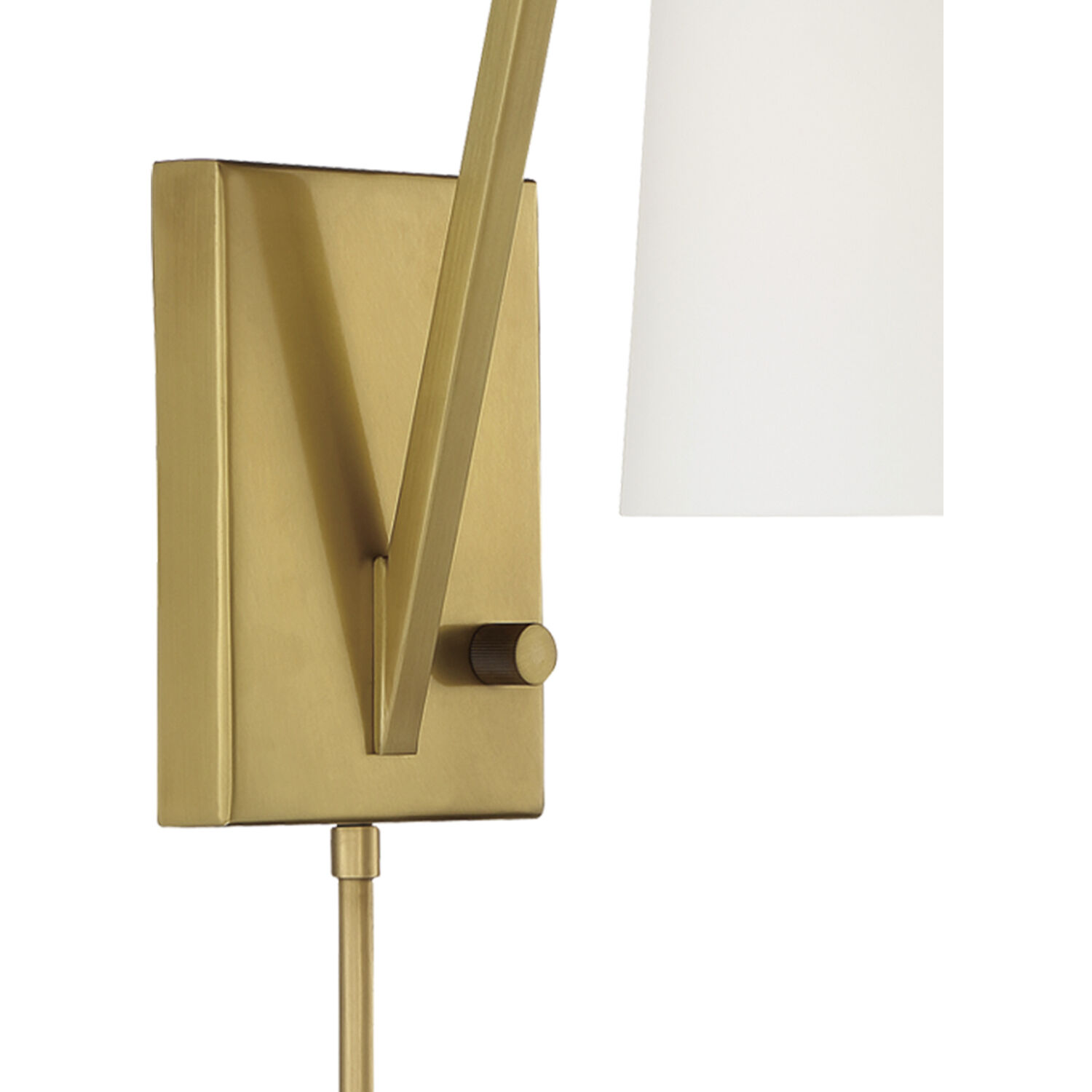 Avon 10.25 inch 60.00 watt Aged Brass Task Sconce Wall Light