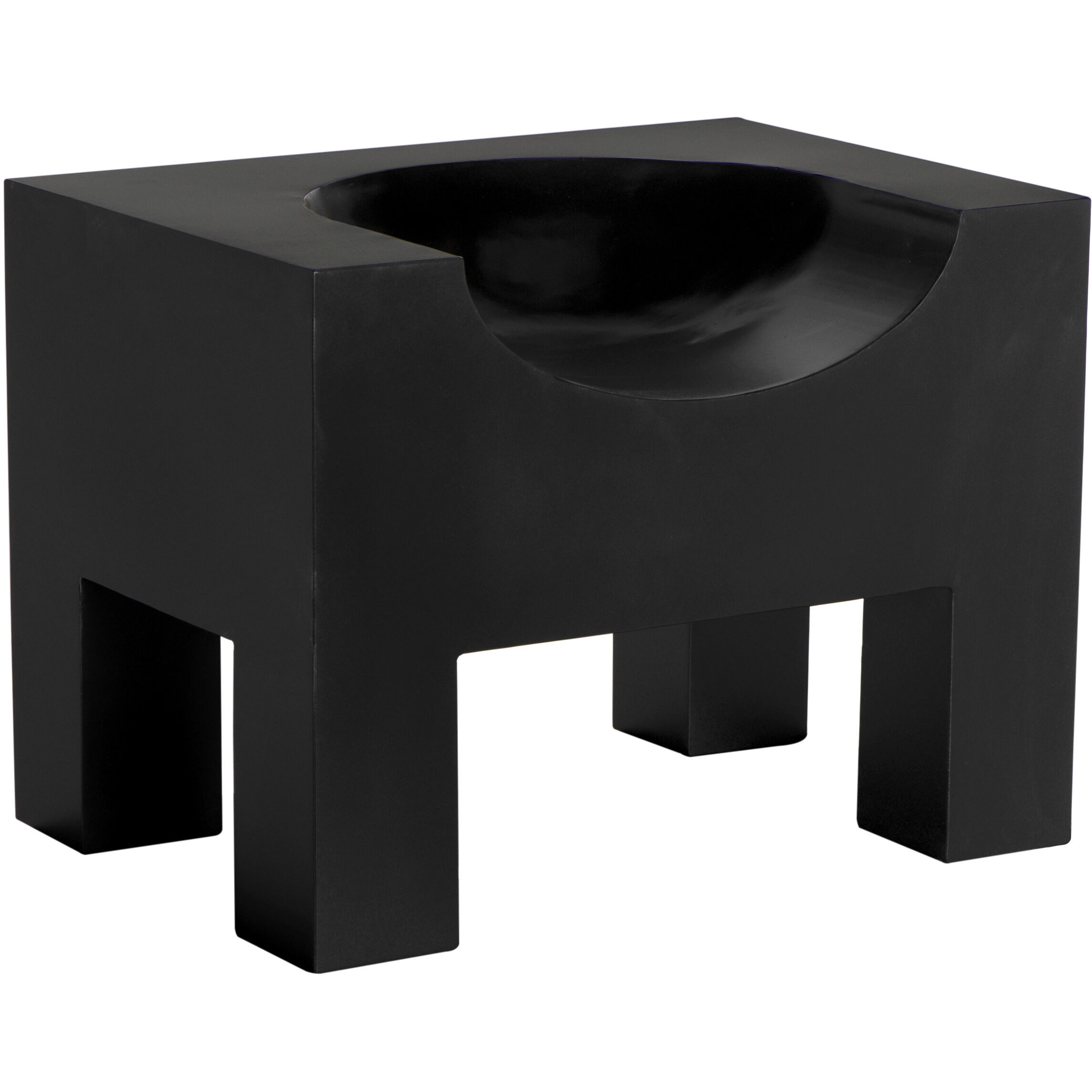 Thron Matte Black Occasional Chair