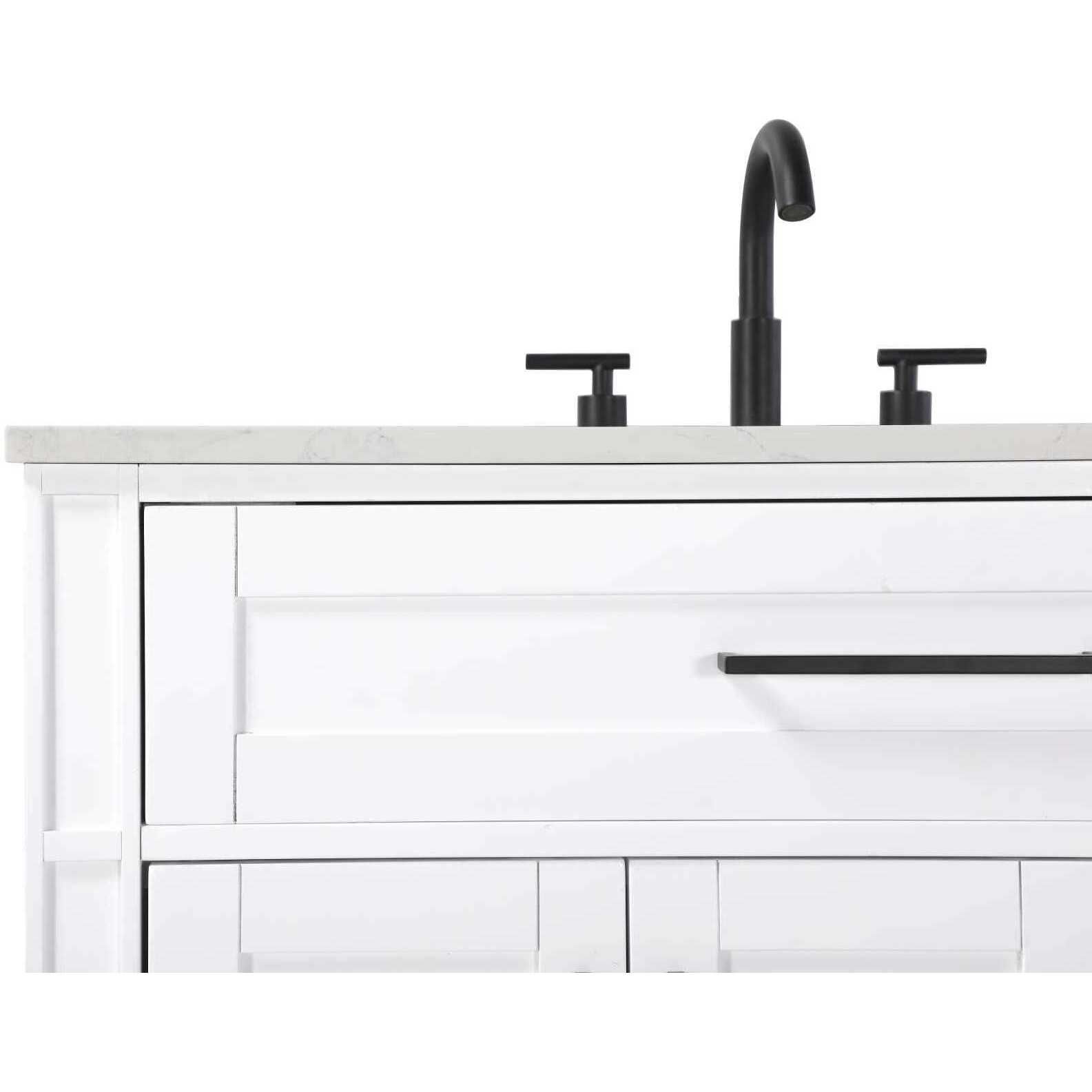 Virginia 36 X 35 inch White Bathroom Vanity Cabinet