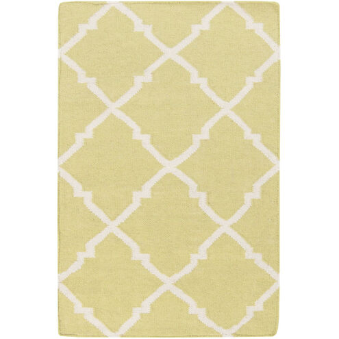 Frontier 36 X 24 inch Lime, Khaki Rug
