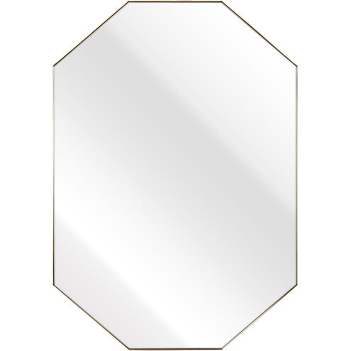 Teddy 31.75 X 22.25 inch Brass with Clear Wall Mirror