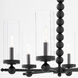 Lee Boulevard 6 Light 29 inch Matte Black Chandelier Ceiling Light