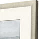 Echoes of the Sea Blue and Gray and Green and White Framed Art